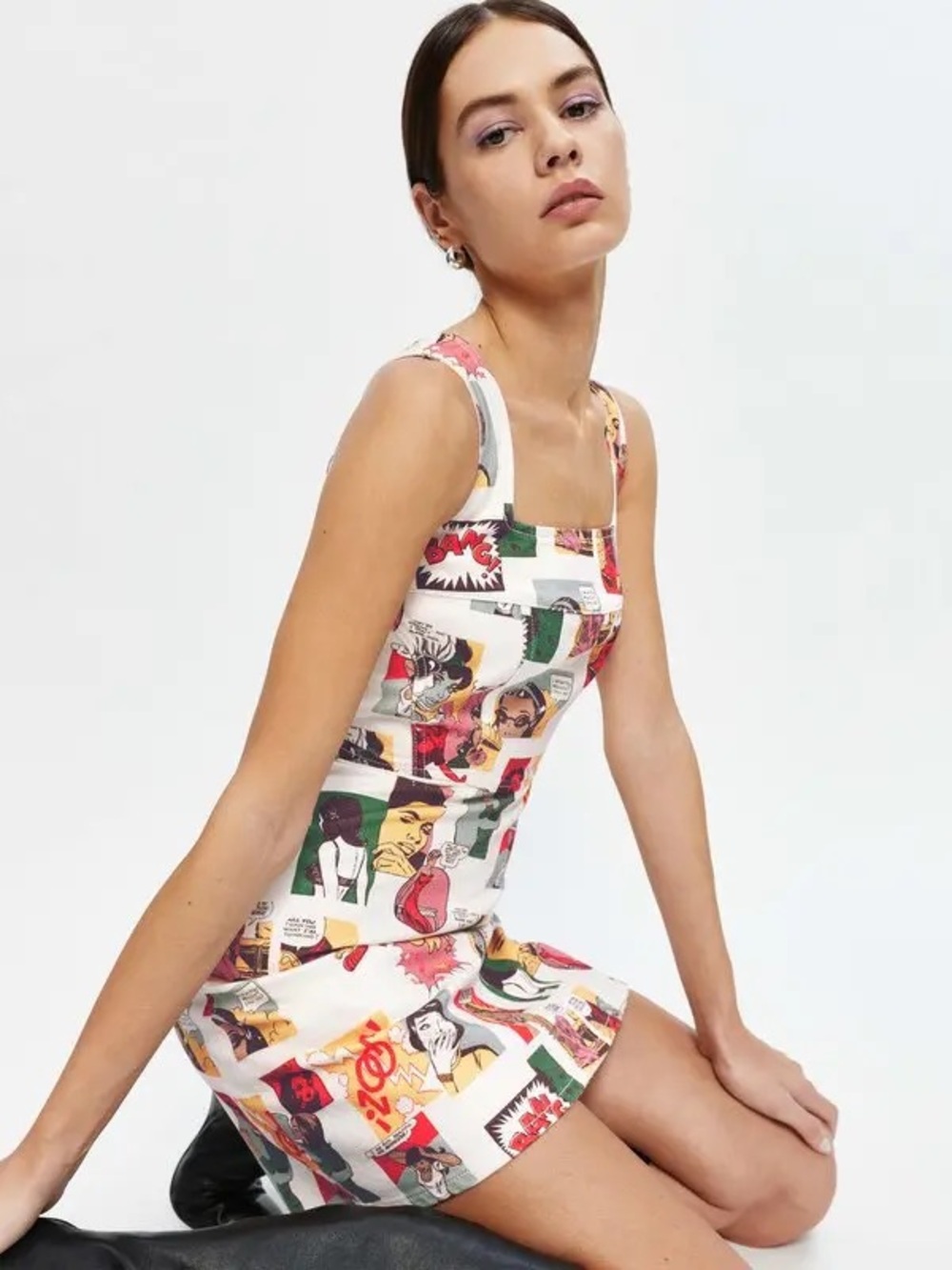 Reformation Davies Bustier Denim Mini Dress